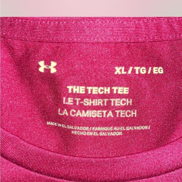 Under Armour Red Short Sleeve Tee Elon Phoenix - Picture 2 of 2